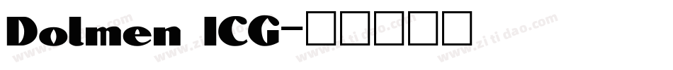 Dolmen ICG字体转换